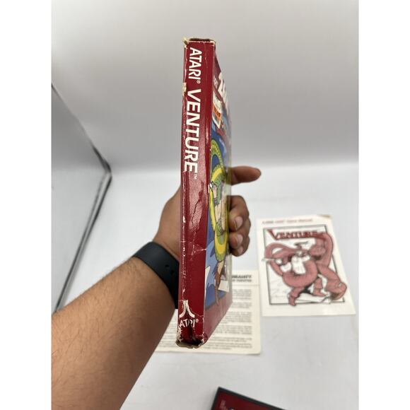 Venture ~ Complete In Box ~ Atari 2600 ~ Game Cartridge ~ Red Label - Picture 6 of 11